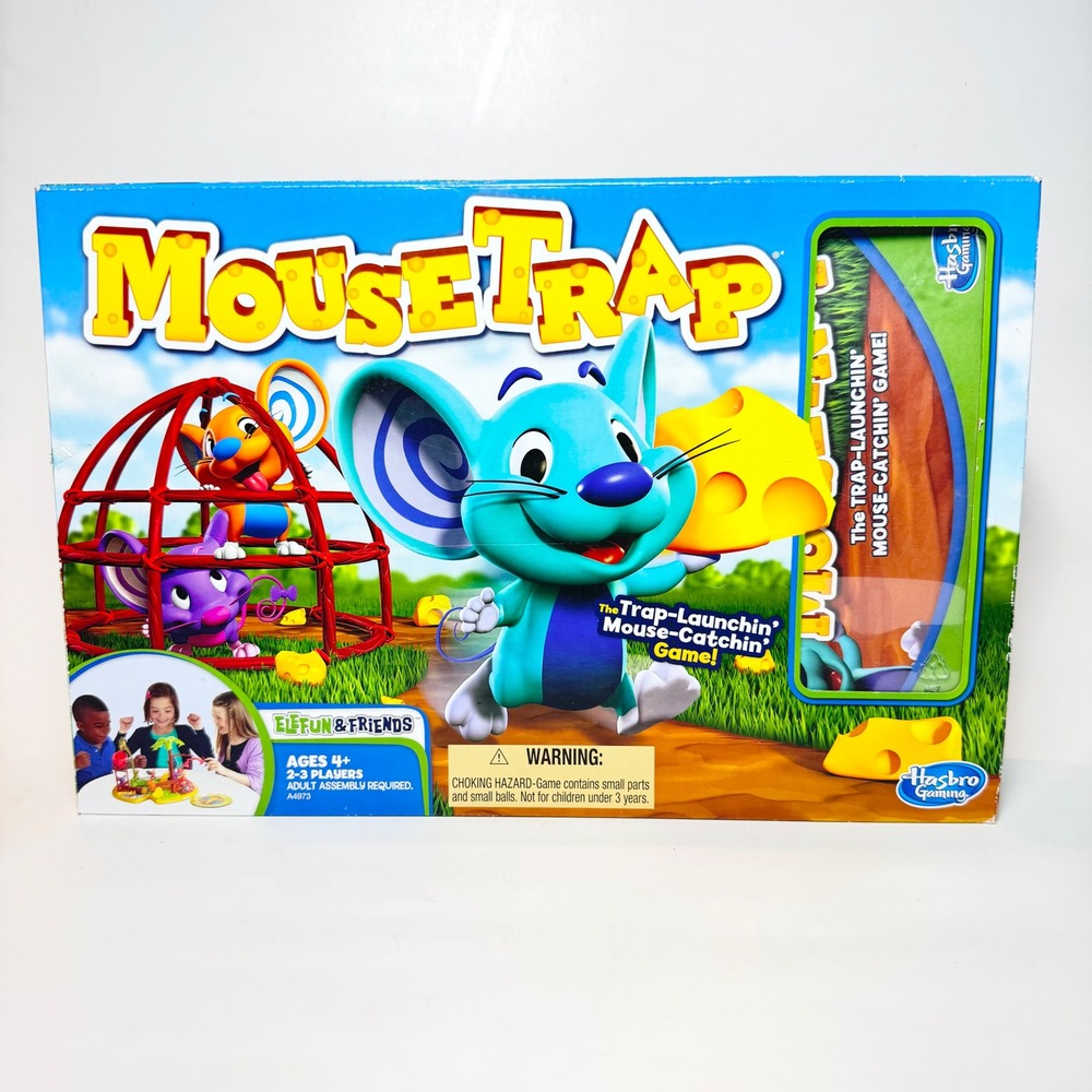 Hasbro Mouse Trap Elefun & Friends Board Game A4973 Complete Interactive Action